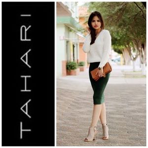 Tahari Green Skirt 10